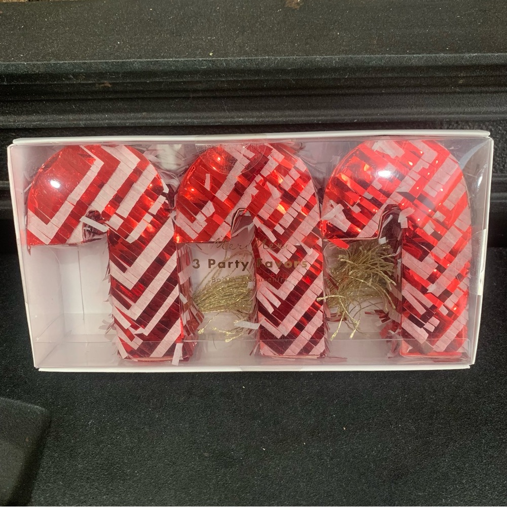 Meri Meri Mini Christmas Candy Canes Piñata Party Favors New in Box